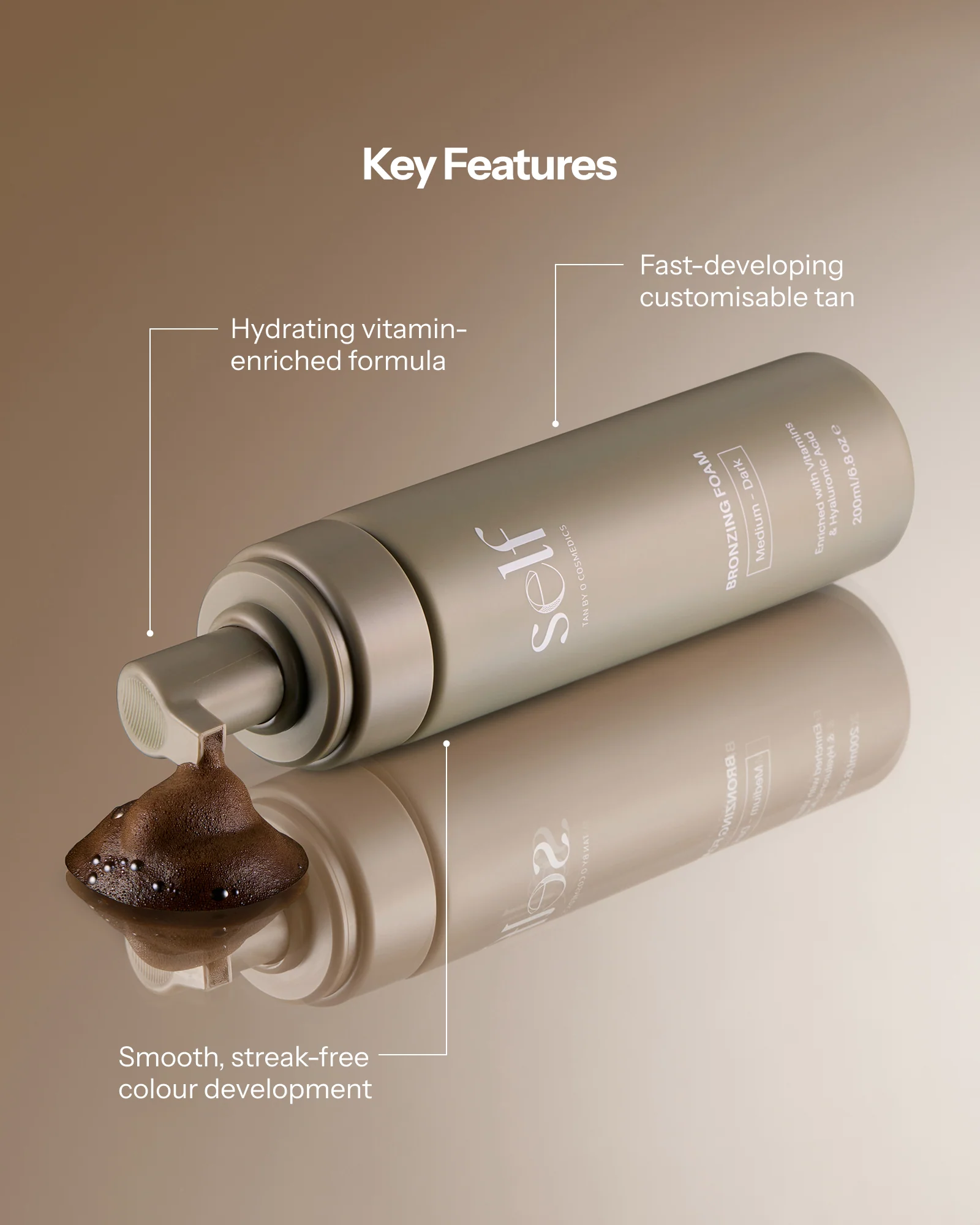 Medium-Dark Bronzing Foam - Image 4